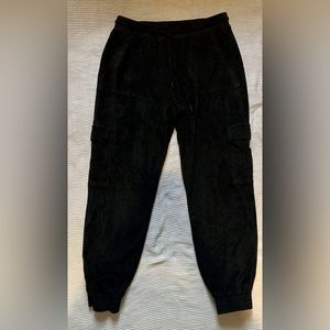 Truth by Republic Faux Suede Black Joggers